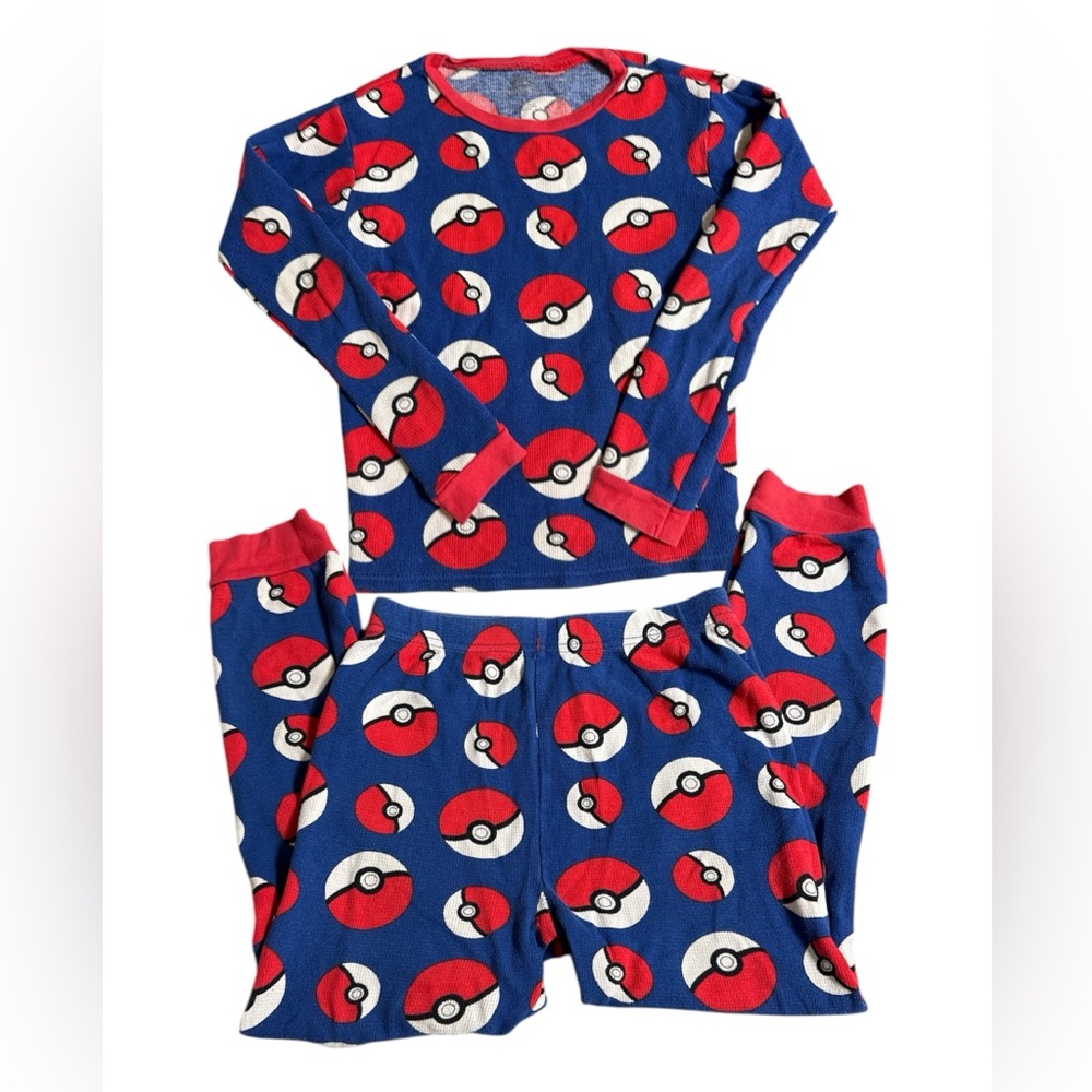 Pokémon Poké ball children’s long sleeve thermal Pajama set
